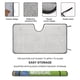 thumbnail image 2 of Blippi Parasol para Parabrisas Delantero Protector Plegable, Visera Solar para Auto Bloquea Rayos UV Mantiene tu Vehículo Fresco 140cm*76cm, 2 of 6