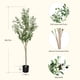 thumbnail image 3 of Olivo artificial Plantsworld de 6 pies con hojas realistas, 3 of 7