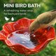 thumbnail image 5 of Estaca jardín flor metal hecha mano baño pájaros estación riego abejas decoración exterior, 5 of 7