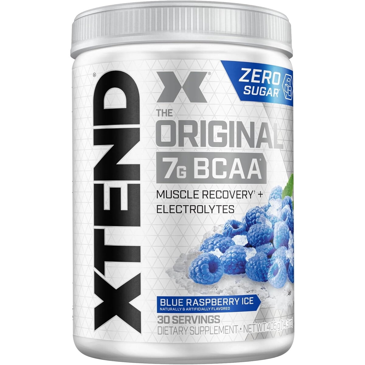 Aminoacidos Xtend Bcaa 7g Blue Raspberry 30 Porciones Sin Azacar