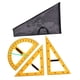 thumbnail image 2 of Juego de regla geométrica de matemáticas con bolsa de almacenamiento, reglas de enseñanza multifunción para aprendizaje de números grandes, triángulo, 3 piezas, 2 of 5