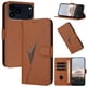 thumbnail image 1 of Funda Cartera Fibra de Carbono para iPhone 17 Pro con Soporte y Cierre Magnético Marrón, 1 of 6