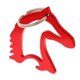 thumbnail image 1 of aluminio caballo cabeza simple abrebotellas llavero llavero bolsa colgante rojo, 1 of 3