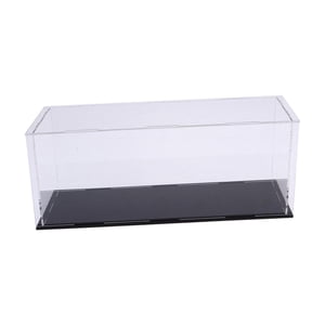 Magideal - Estuche De Exposición Acrílico, Cubo Transparente, Figura De Acción Rectangular Versátil, Exhibición Ensamblada, Almacenamiento, Avión, Tanque De Jugu