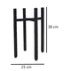 thumbnail image 5 of Set Organizador Pedestal Belug Porta Macetero Desmontable Metal Negro, 5 of 5