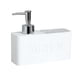thumbnail image 5 of Dispensador De Jabón Líquido Y Soporte De Esponja Fregadero De Cocina De Resina Tidy White, 5 of 5