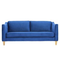 Barra Design - Sofá Oporto 3C Felpa Azul