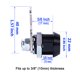 thumbnail image 5 of Candado tubular negro WOOCH de 17 mm (1 unidad), 5 of 7