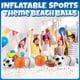 thumbnail image 5 of Pelotas de playa deportivas inflables Bedwina, 16 pulgadas, paquete de 12, 5 of 7