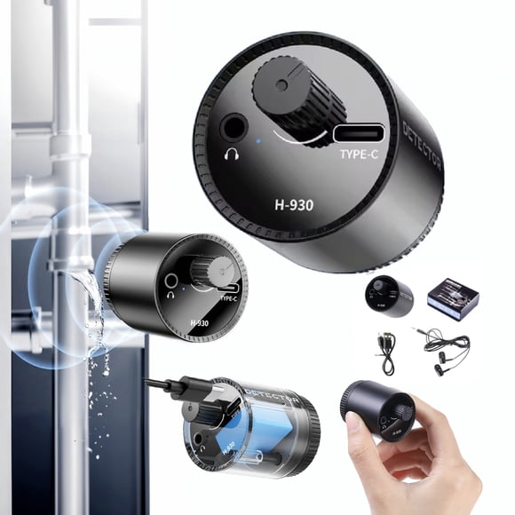 Geofono detector de fugas de agua recargable. Alta sensibilidad