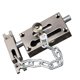 thumbnail image 2 of Vintage antirrobo puerta ventana bloqueo cadena puerta guardia puerta perno tapón gris, 2 of 5