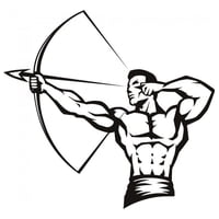 Rienda Libre Graphics - Decomural Archery Bow Arrow Ws-18657