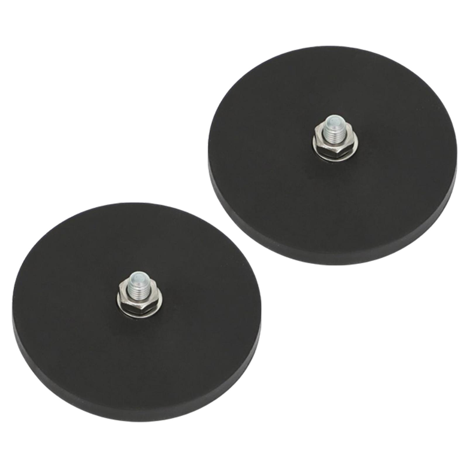 Magideal - 2X Base De Barra De Magnética Base Magnética Montaje De Barra De Lámpara Magnética Soportes De Montaje De Lámpara De Trabajo Aptos Para Barra De Lámpara Diámetro 66 Cm