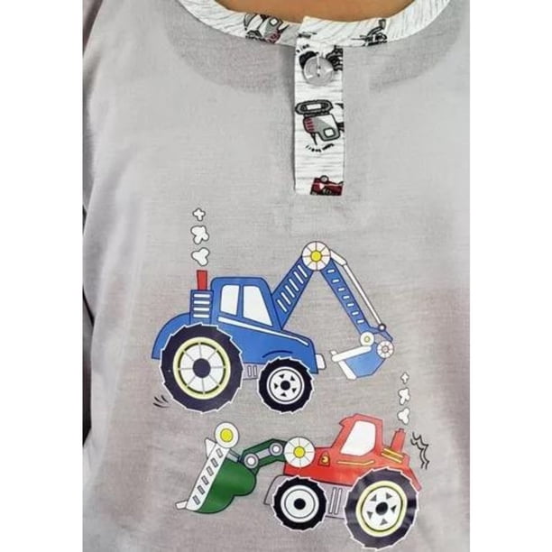 Pijama Niño Verano Manga Larga Tractor 340