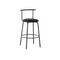 Habita2 Chile - Taburete Acolchado Round 73Cm Negro