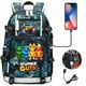thumbnail image 1 of Stumble Guys Backpack Teenager Students School Bag USB Charging Port Laptop Bag Cartoon Nylon Rucksack Boys Bookbag Mochila, 1 of 3