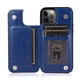 thumbnail image 1 of For IPhone 14 13 12 11 Pro Max XR XS Max SE 2022/2020 7 8 Plus Wallet Case With Card Holder, PU Leather Kickstand Card Slots Case, Double Magnetic Clasp And Durable Shockproof Cover, 1 of 3