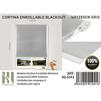 Tecnocasa - Cortina Roller Blackout 160X200Cm Gris-1041