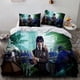 thumbnail image 1 of Juego De Ropa De Cama Wandinha De Tres Piezas Estampado 3d Funda Nórdica De Plumas Ligera Y Cómoda Funda De Almohada, 1 of 3