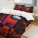 thumbnail image 3 of 3 Piece Bedding SetAmong Us RedComforter Set for Kids Boys Teen Tween 3D Lightweight Microfiber Bedding Sets, 3 of 5