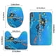 thumbnail image 3 of Subnautica Juego de 3 alfombras de baño de coral fleece: tapete de baño + alfombra de inodoro en forma de U + funda de tapa de inodoro en forma de O, 3 of 6
