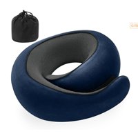 Genérico - Almohada Viscoelástica De Espuma Viscoelástica 2024 Para Aviones Y Viajes