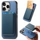 thumbnail image 5 of Funda de Cuero Magnética con Tarjetero para iPhone 15 Pro Cubierta Delgada Azul, 5 of 5