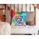thumbnail image 3 of Cojín White Tiger 14x14, 3 of 5