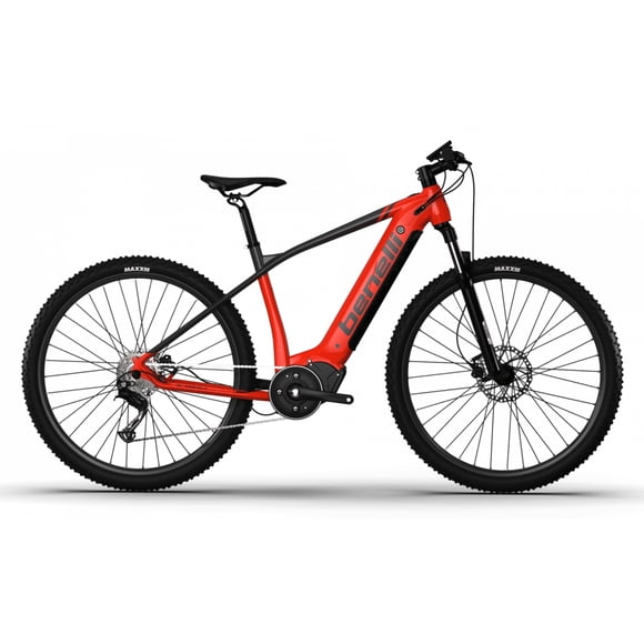 Bicicleta De Aleacion E Mtb Rojo Con Gris 630w Talla L - Aro 29