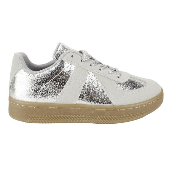 Zapatilla Agua de Coco Shash Plataforma Plateada