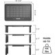 thumbnail image 2 of Soporte de monitor EVOOMI Back Saver para escritorio, paquete de 2 con bridas, 2 of 7