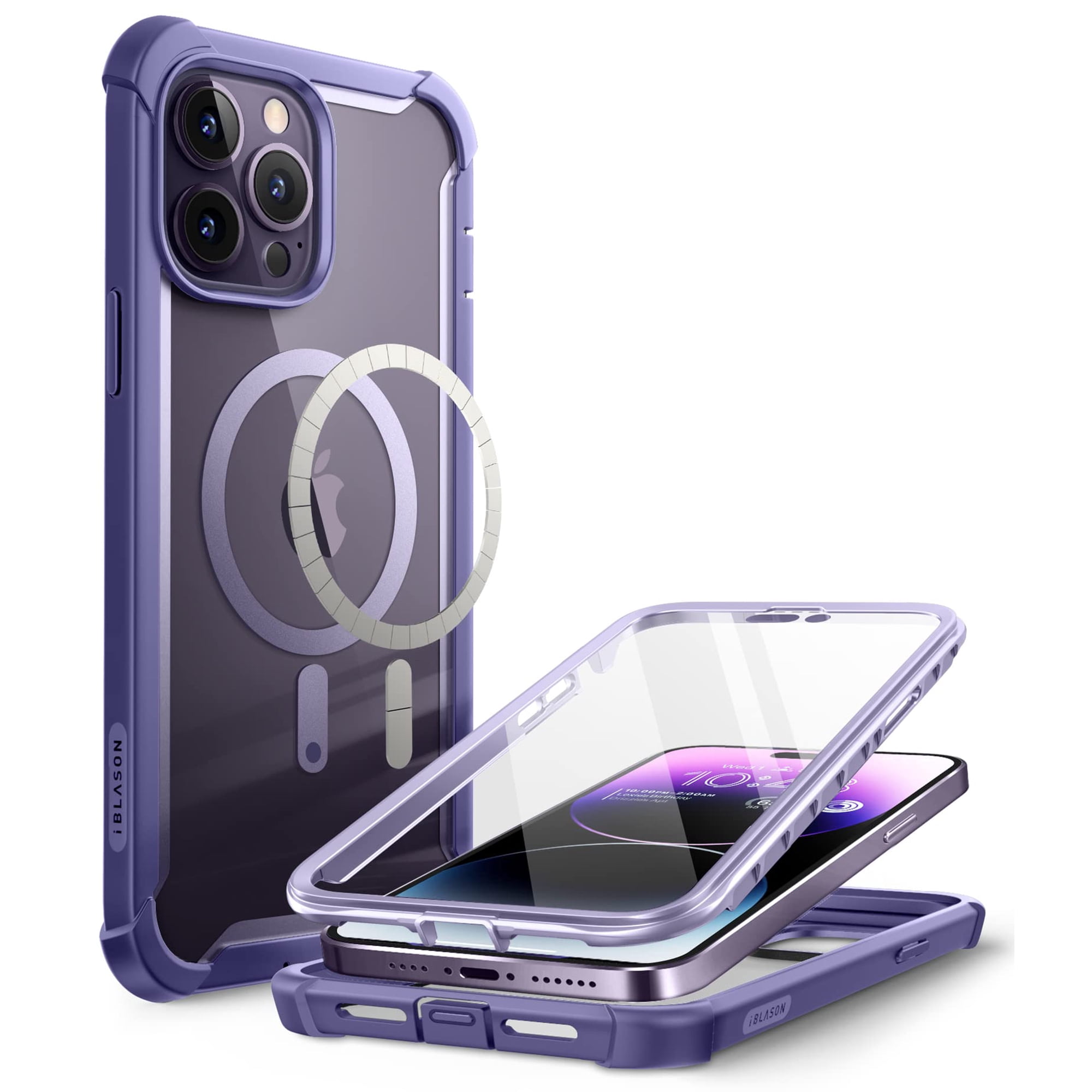 Funda De Teléfono I-blason Para Iphone 14 Pro Max (2022) Con Magsafe Purple
