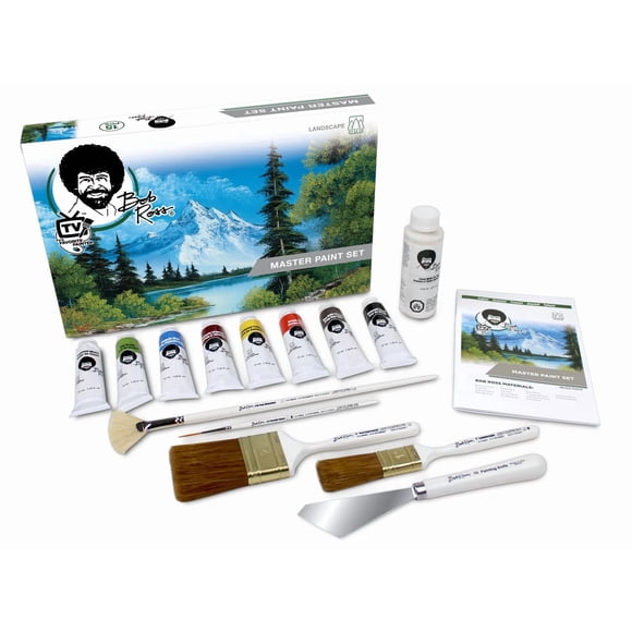 Set de pintura Bob Ross Master con 8 colores al óleo de 37 ml y accesorios
