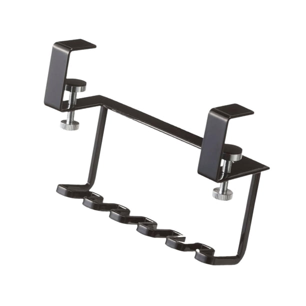 Organizador de almacenamiento con múltiples rejillas para cepillos de dientes, fácil de limpiar, organizador de accesorios de baño para lavabo, torre Negro