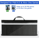 thumbnail image 2 of Bolsa de almacenamiento de videojuegos compatible con PS5 PS4 PS3 Xbox One Juegos, funda de transporte portátil puede contener 30-35 discos de juego, TPU claro organizador de juego de pie - Negro, 2 of 8