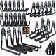 thumbnail image 1 of Ganchos para Pared Housolution 30 Pack Acero PVC Antideslizante, 1 of 3