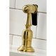 thumbnail image 3 of Grifo de cocina Kingston Brass Heritage con pulverizador de latón, 3 of 9