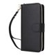 thumbnail image 1 of Funda Cartera con Cremallera y Correa para Samsung Galaxy S22 5G Soporte y Tarjetero Negro, 1 of 6