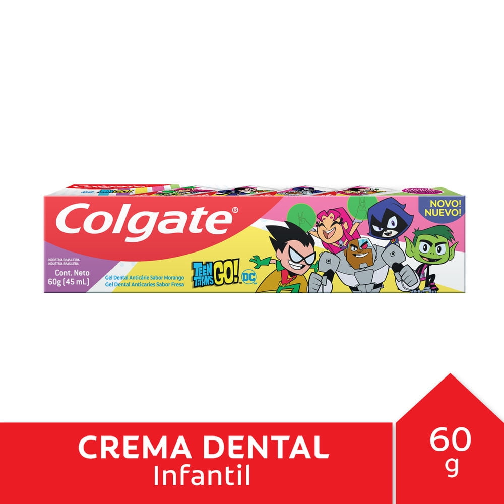 Crema Dental Kids Teen Titans Go 60 gr Colgate