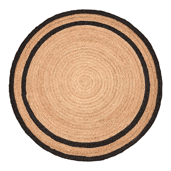 Alfombra Redonda 200x200 Cm Yute Nav Bk 735