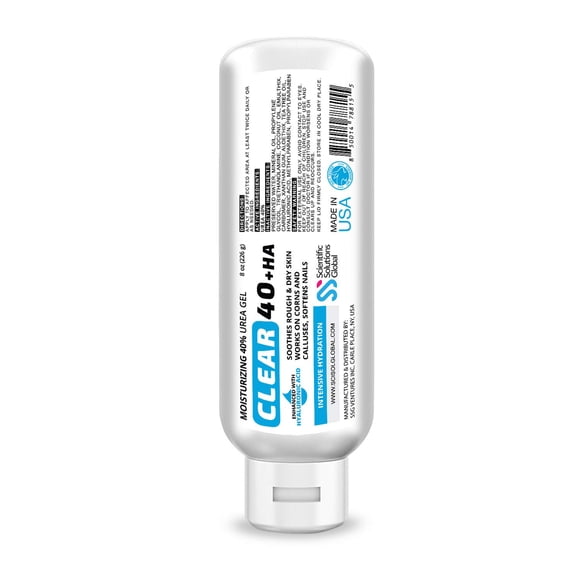 Crema de urea Scientific Solutions Global 40% con 1% de ácido hialurónico
