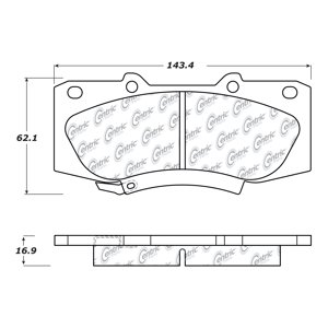 Pastillas Freno Para Auto C-Tek 103.15670