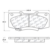 Pastillas Freno Para Auto C-Tek 103.15670