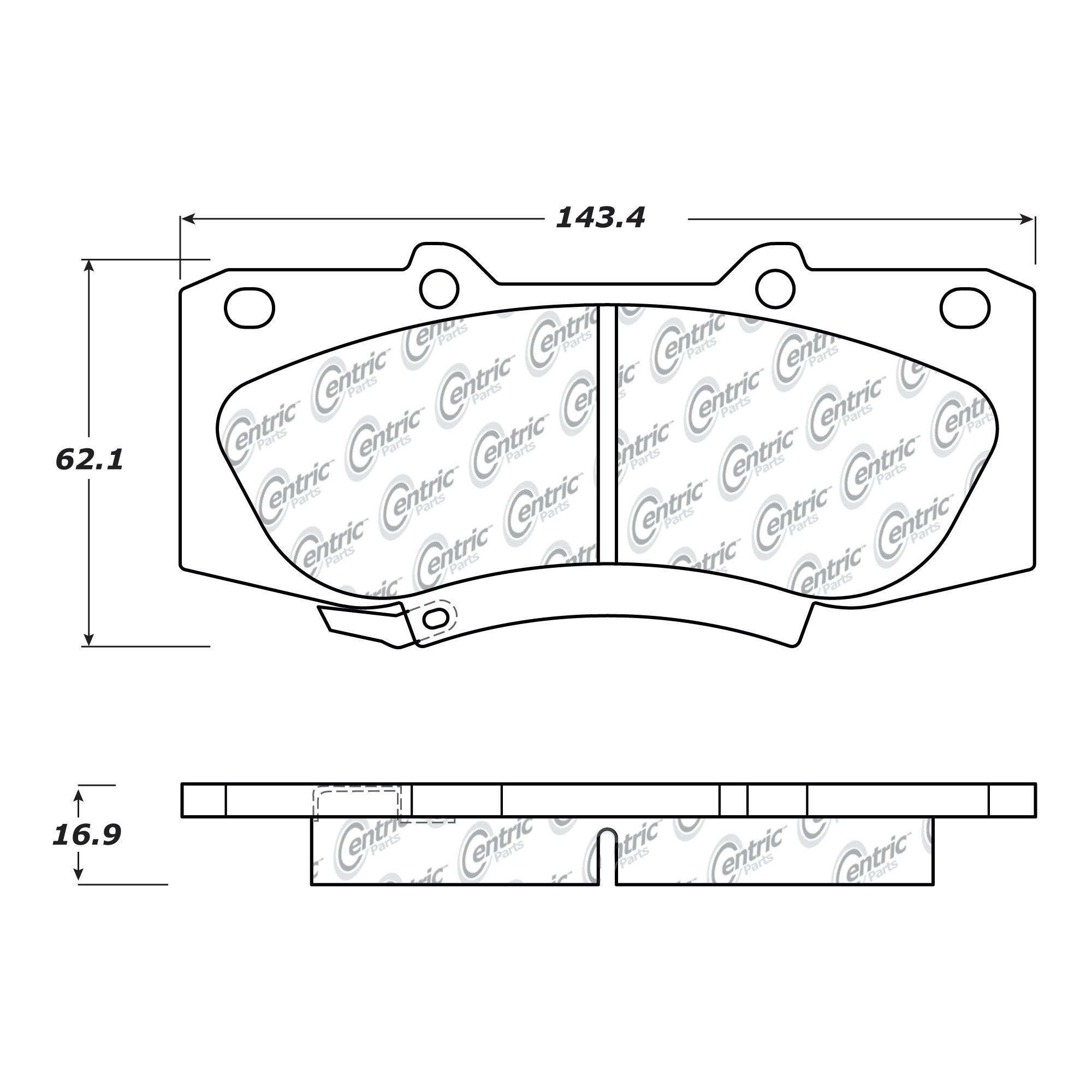 Pastillas Freno Para Auto C-Tek 103.15670
