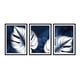 thumbnail image 1 of Set de Cuadros Plantas Azules con Marco Negro 50x40 CM, 1 of 1