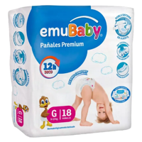 Pack X8 Emubaby Premium G 144 Pañales