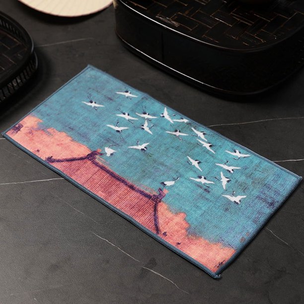 14*7in Thickened Absorbing Chinese Soft Tea Coaster - Perfect for Enjoying Your Favorite Beverages!