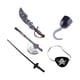 thumbnail image 4 of Accesorios de disfraz de pirata de Halloween, conjunto de disfraces de Halloween, parche con ojos de gancho y de pirata, realista, juego de rol, 4 of 5