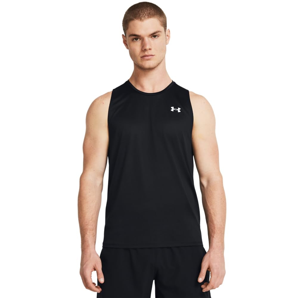 Camiseta Sin Mangas Under Armour Tech Para Hombre, Talla Xxl, Negra Y Blanca