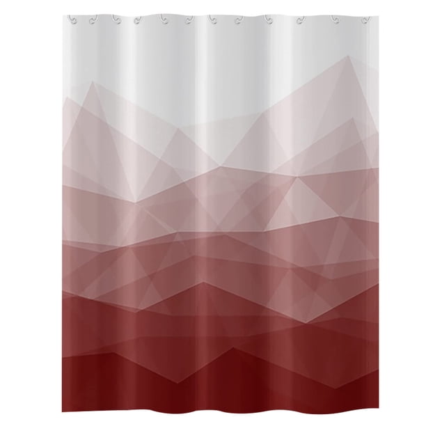 Cortina de ducha de poliéster impermeable con estampado digital de invierno para baño, sencilla y elegante.